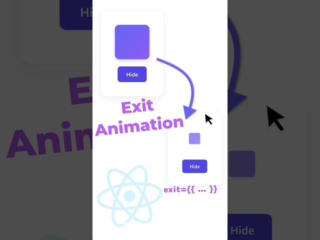 Exiting Animation In React #coding #css #webdevelopment #javascript #frontend #reactjs