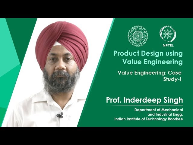 Value Engineering: Case Study I