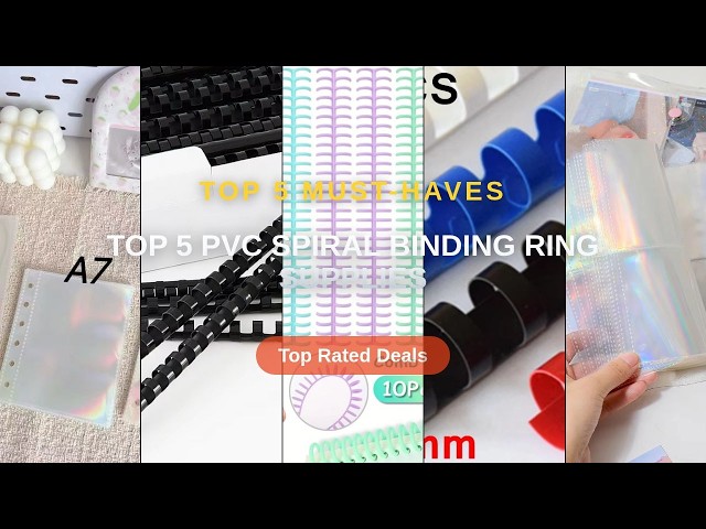 Ultimate Guide to the Best Top 5 PVC Spiral Binding Ring Supplies - A6 Laser Transparent File Holder