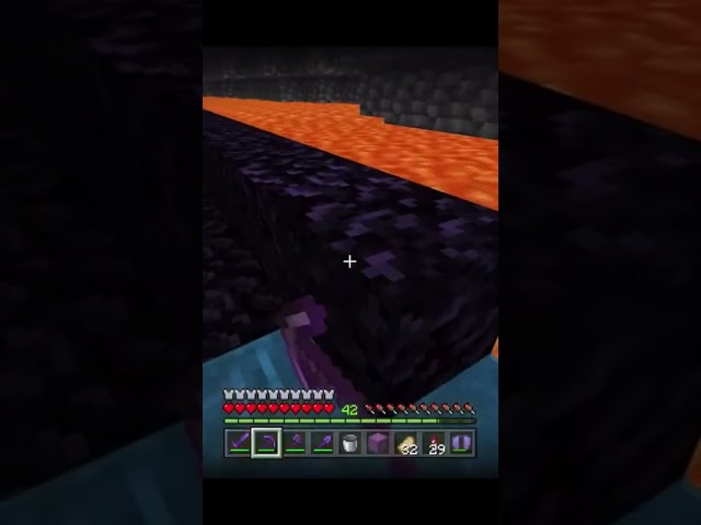 This Obsidian is Satisfying… #minecraft