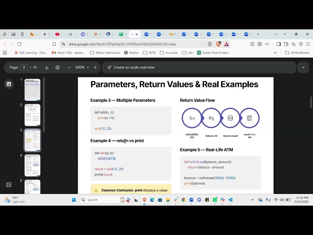 11 PM PKT | Python for Absolute Beginners | Week 3 | Day 3