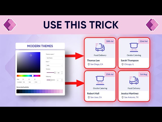 How to apply Multicolored Modern Themes to SVGs in Power Apps | Mini Tutorial