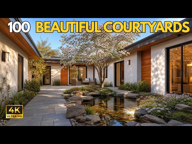 100 Beautiful Courtyard Garden Ideas for Modern Houses