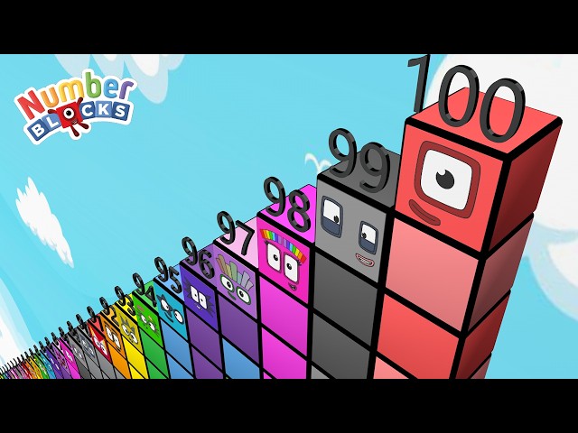 Learn Big Numbers with Numberblocks Standing Tall 1 to 100 | Fun Counting Number for Kids! 🚀