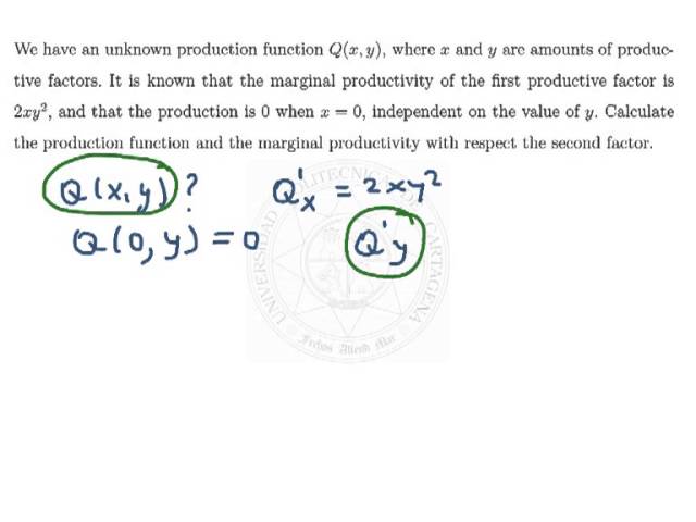 Anti-derivative with two variables