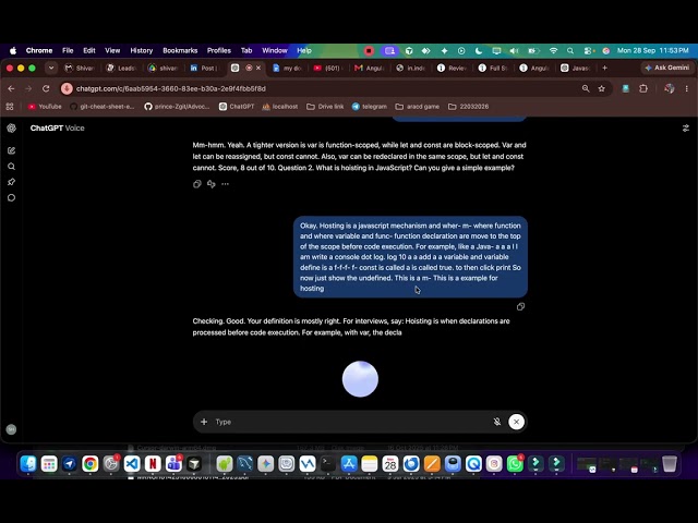 Day 3 – Prepare for JavaScript interviews with the help of ChatGPT (AI).