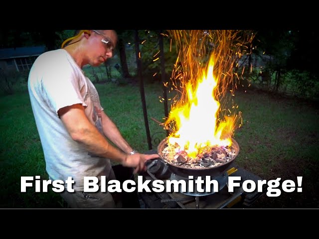 Build your own forge using a charcoal grill! | Start blacksmithing
