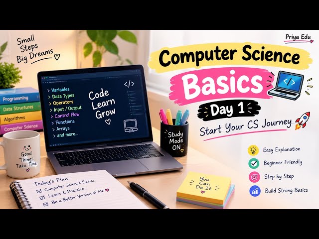 Computer Science Basics 💻 | Day 1 | Start Your CS Journey 🚀”