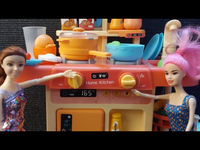 13 Minutes Satisfying with Unboxing Barbie Home Kitchen & Veggie Collection Toys Review | ASMR