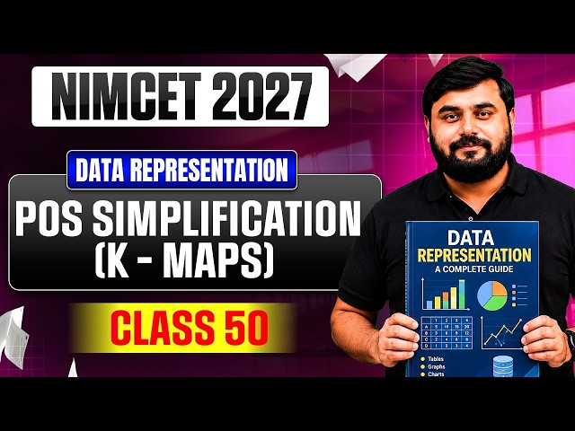 NIMCET 2027 | POS Simplification Using K-Maps | Boolean Algebra | Data Representation | Class 50