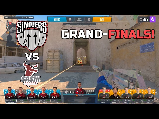 GRAND-FINALS! Sashi vs Sinners - Highlights - CCT Europe Series 5 - CS2