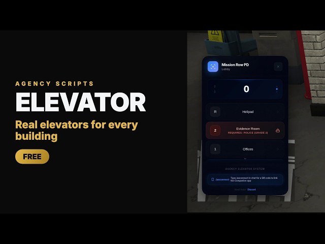 Lock Every Floor by Job and Grade | Free FiveM Elevator Script