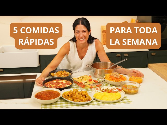 5 QUICK MEALS FOR THE WHOLE WEEK. Homemade Cooking Without Starting from Scratch