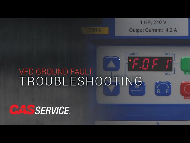 VFD Ground Fault Troubleshooting