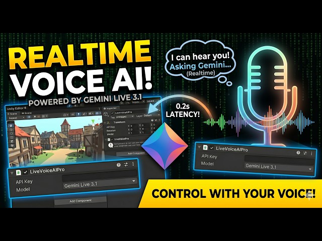 Gemini Flash 3.1 Live Conversational AI Agents in Unity - LiveVoice AI Pro