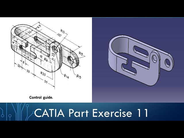 CATIA Part Design Exercise 11 - Control Guide