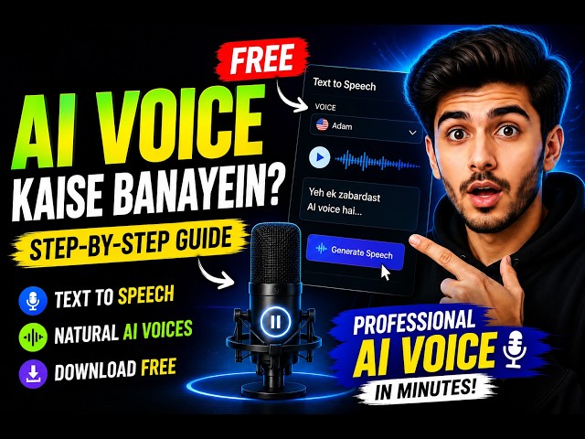 Text Se AI Voice Kaise Banayein? | Best Free AI Voice Generator | Best Free AI Tool