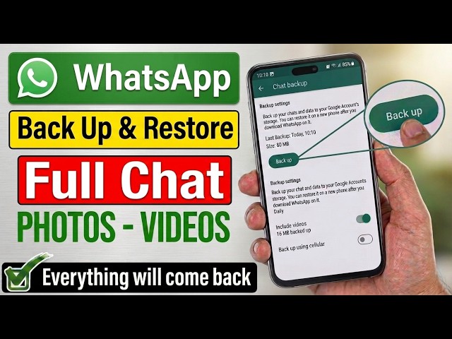 Whatsapp Backup Kaise Kare | Whatsapp Chat Backup Kaise Kare | How to Backup Whatsapp Messages