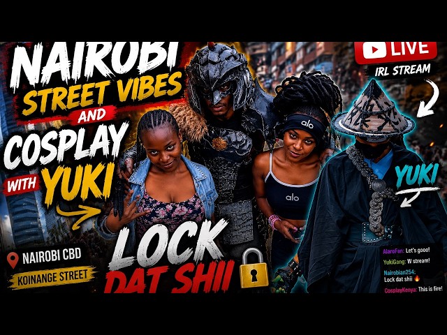 Nairobi Street Vibes and Cosplay With Yuki