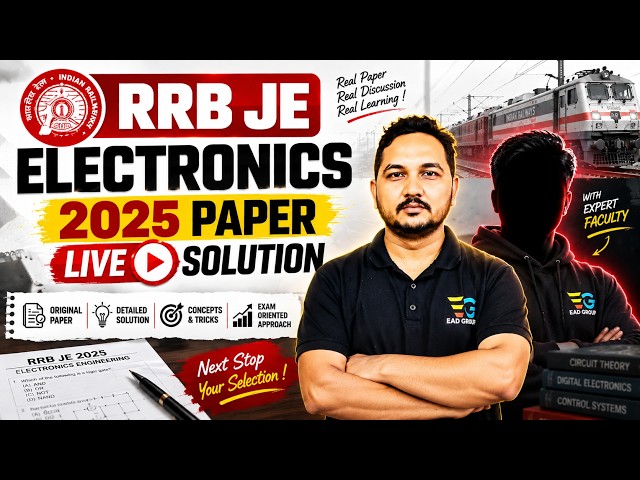 RRB JE Electronics 2025 Paper Solution 🔥 | Complete Analysis & Answers | Chauhan Sir