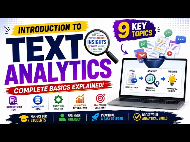 1. Introduction to Text Analytics | Complete Basics Explained Easily | Text Mining for Business