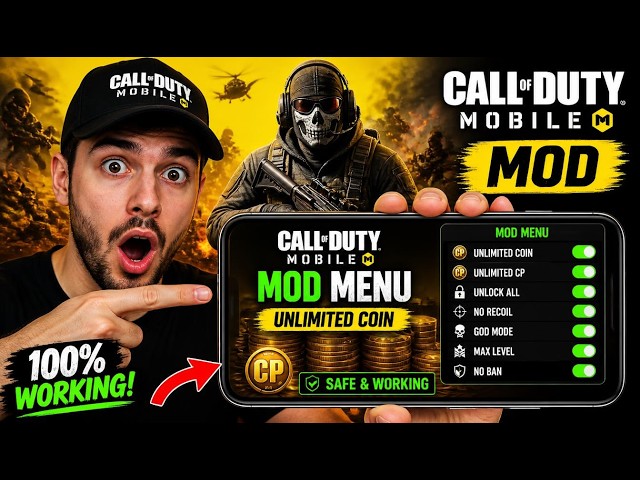 COD Mobile MOD APK/Mod Menu iOS & Android - Unlimited CP, Cod Mobile Aimbot and MORE!