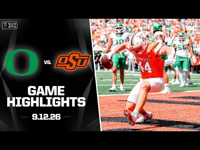 #6 Oregon vs. Oklahoma State Highlights | 2026 Monster Energy Big 12 Football