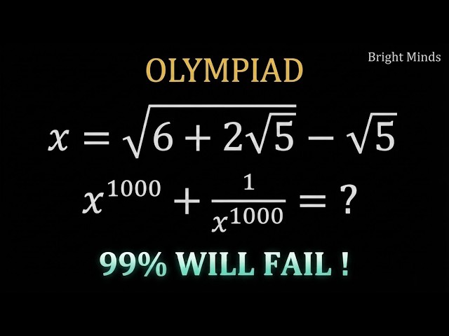 Olympiad Maths || You Should Know This Trick || Only For Bright Minds|| Can You Solve This ?