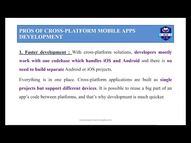 Cross platform App