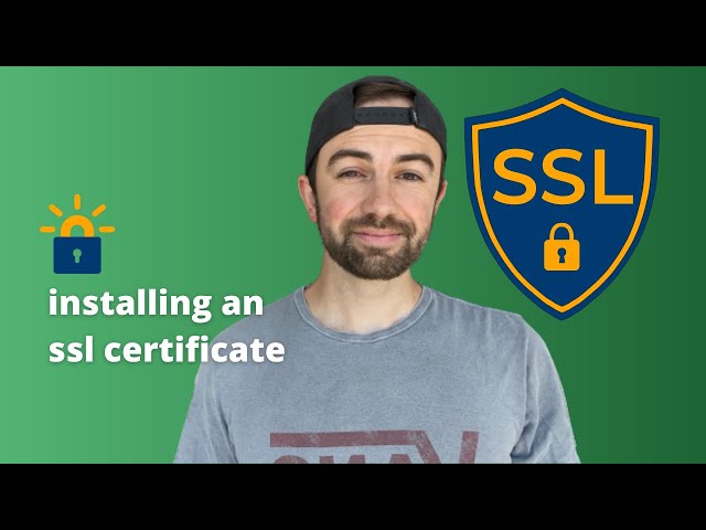 Install SSL Certificate Tutorial (https vs http) | Build A Website