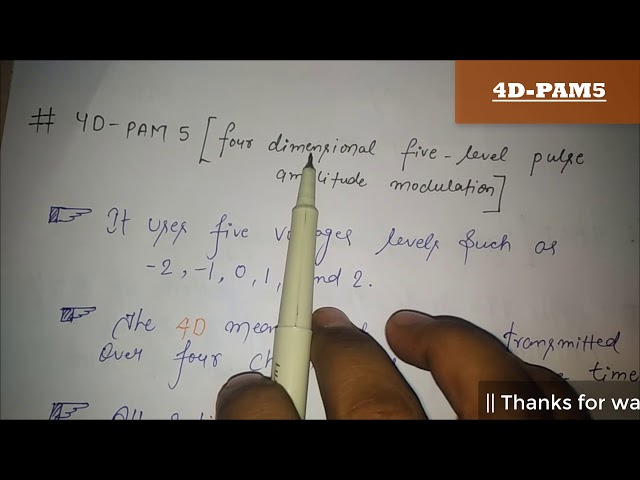 8B/6T  &  4D-PAM 5 Line Signal coding in hindi [campus placement]