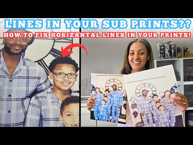 SUBLIMATION TUTORIAL: How To Fix Lines In Your Sublimation Prints | For Beginners