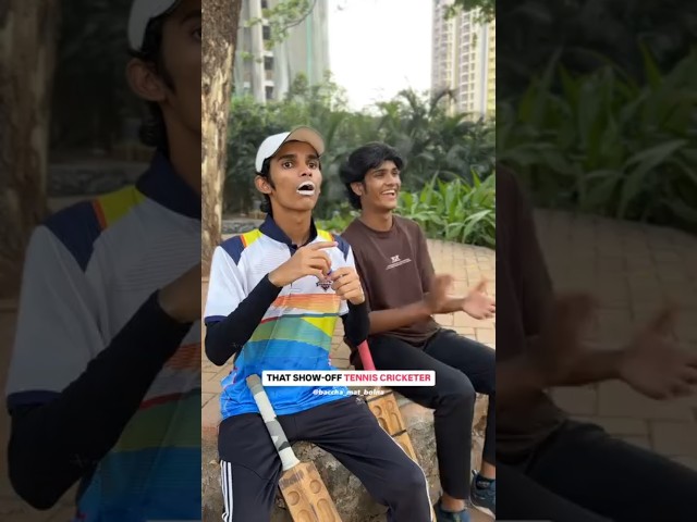 That show-off tennis cricket 😂😜 🏏 #shortvideos #shorts #video