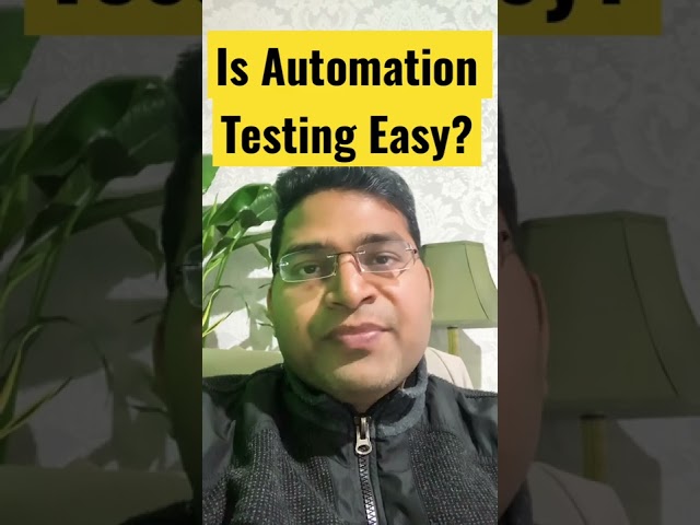 Is Automation Testing Easy? #shorts