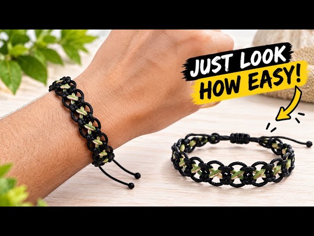 A 3-Color Bracelet So Easy, Anyone Can Make It!