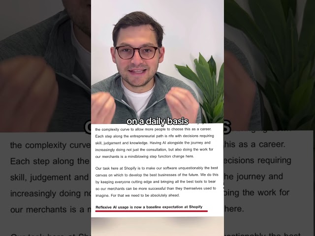 Shopify is going all in on AI initiatives…