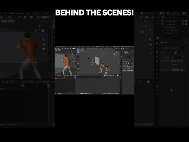 Behind the scenes! #3danimation #blender #animation #foryou