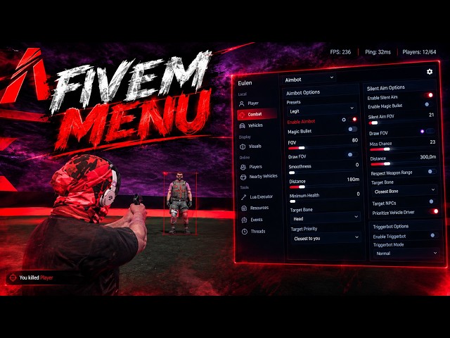 How to use Aimbot in FiveM GTA RP 🔥| Tutorial | 🔒