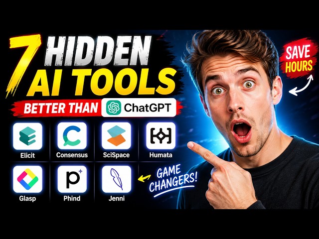 I Found 7 Hidden AI Tools Better Than ChatGPT 🤯 #AITools#HiddenAITools #ChatGPT #AIHacks #FutureTech