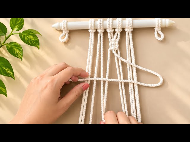 Macramé - DIY Macrame Pattern Tutorial - DIY Macrame Wall Hanging for beginners 