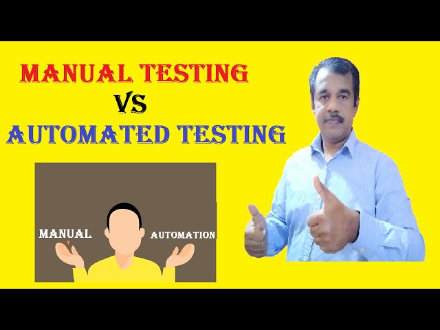 manual testing vs automated testing in software testing | testingshala | testing tutorials