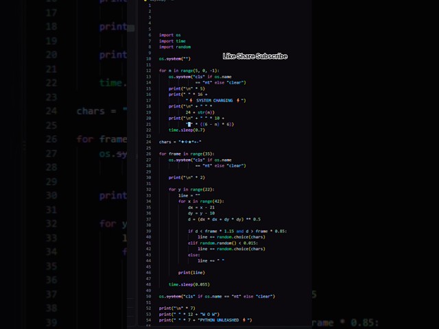 WAIT FOR IT… Python Went Crazy ⚡💥 #Python #Coding #Shorts
