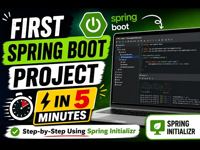 Create Your First Spring Boot Project in 5 Minutes | Step-by-Step Using Spring Initializr