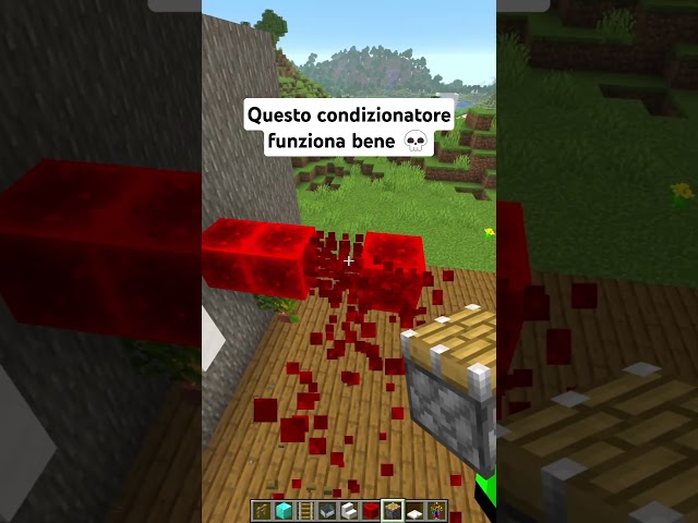 You can even see the cool air 💀 #minecraft