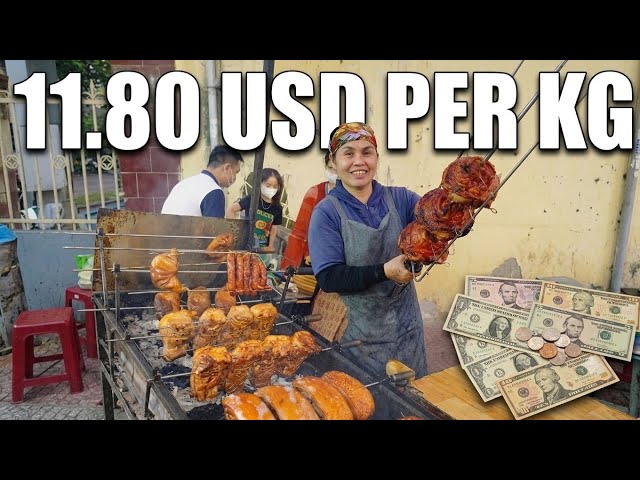 ​Insane Street Food! Giant Crispy Roast Pork For Only $11.80/KG BBQ ASRM