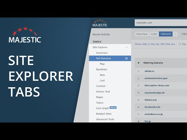 Site Explorer Tabs (2023)