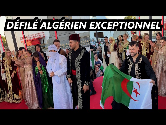 🇩🇿🔥 MAGNIFICENT! Spectacular parade of traditional Algerian outfits in the heart of Paris!