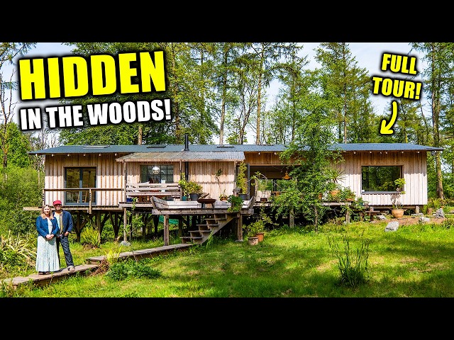 Living In The ULTIMATE Off-Grid CABIN, In The Welsh Woods - Full Tour