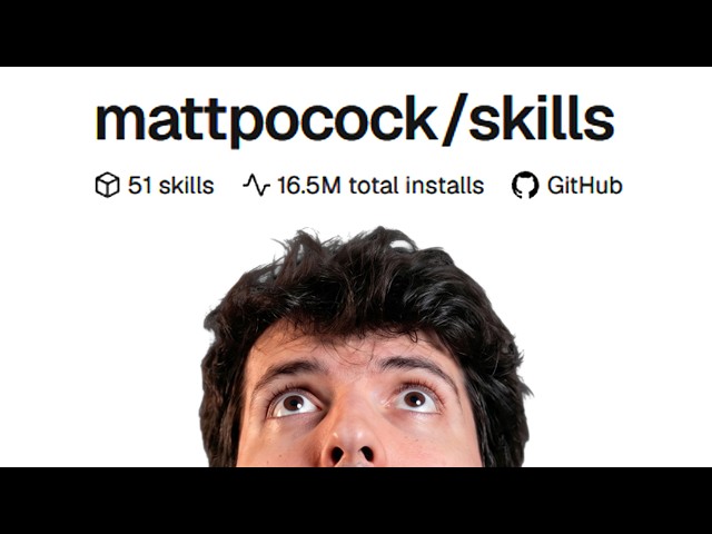 So I tried Matt's skills...