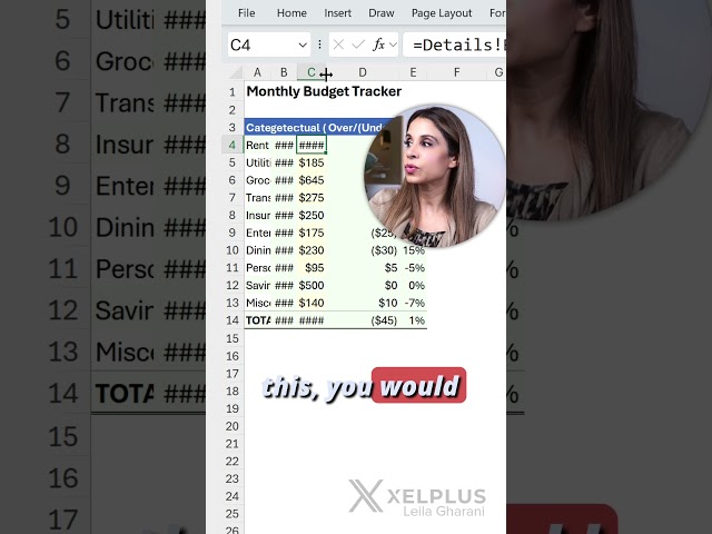 That weird ### in Excel might look like an error...